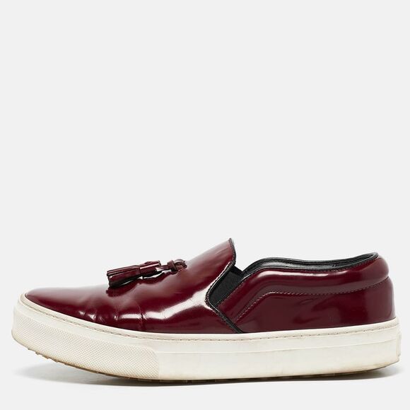 Celine Burgundy Leather Tassel Slip On Sneakers Size 38,New Products : American Fashion Style Bags On Sale